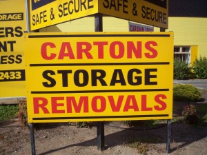 storage sign